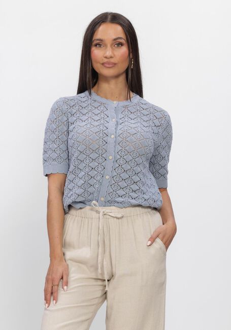 Blauwe SELECTED WOMEN Vest SLFSOFIA 2/4 KNIT CARDIGAN - large