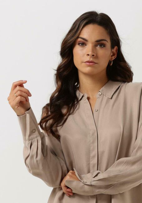 Beige SIMPLE Mini jurk EMMY WV-CUPRO-22-3 - large