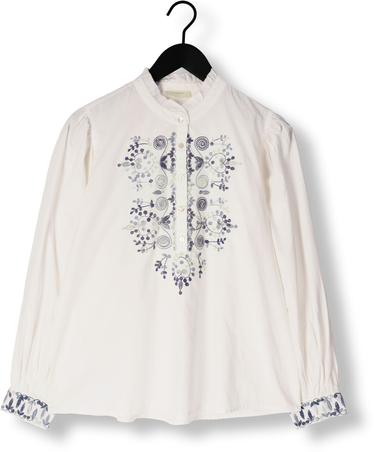 LOUIZON Dames Blouses Swirling Wit