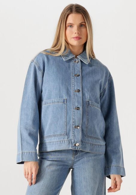 Lichtblauwe OBJECT Spijkerjas OBJROSIE RE L/S OVERSHIRT - large