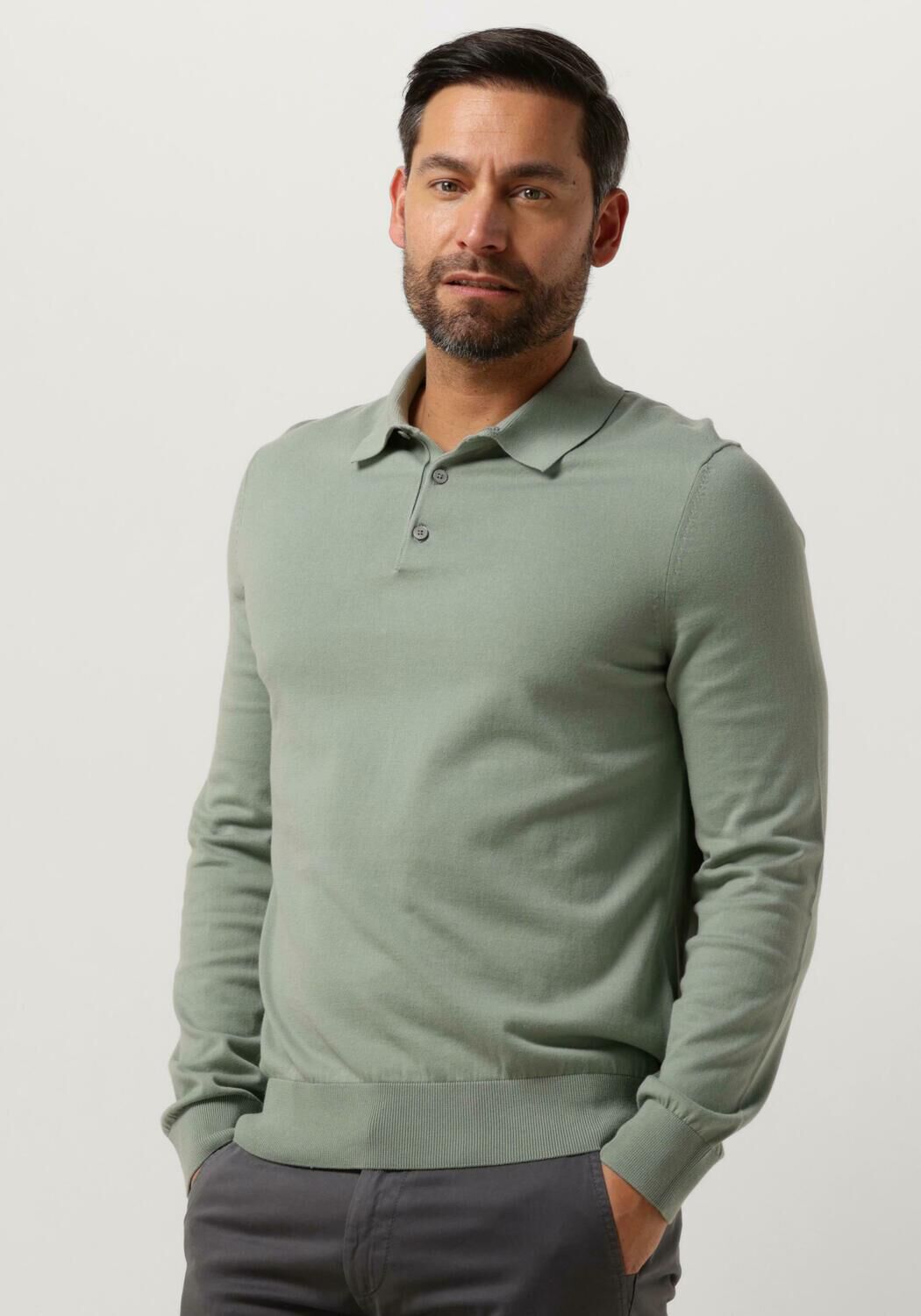 Boss Regular fit poloshirt in design met lange mouwen model 'Gemello'