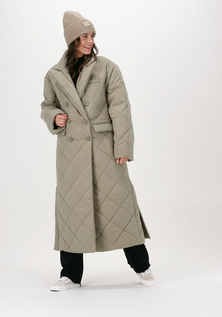 Beige NA-KD Gewatteerde jas QUILTED COAT - large