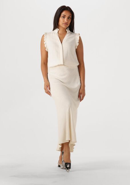 Ecru SELECTED WOMEN Top SLFVIVA SL RUFFLE TOP - large