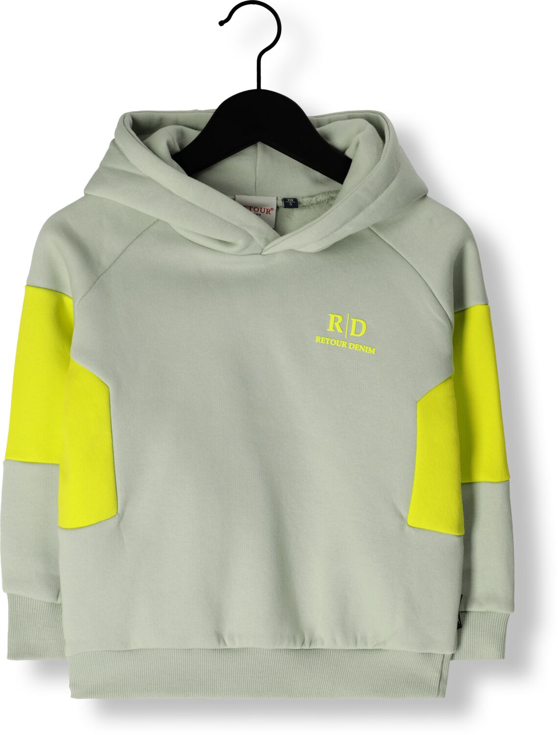 Retour Jeans hoodie Rick zachtgroen neon geel Sweater Meerkleurig 134 140