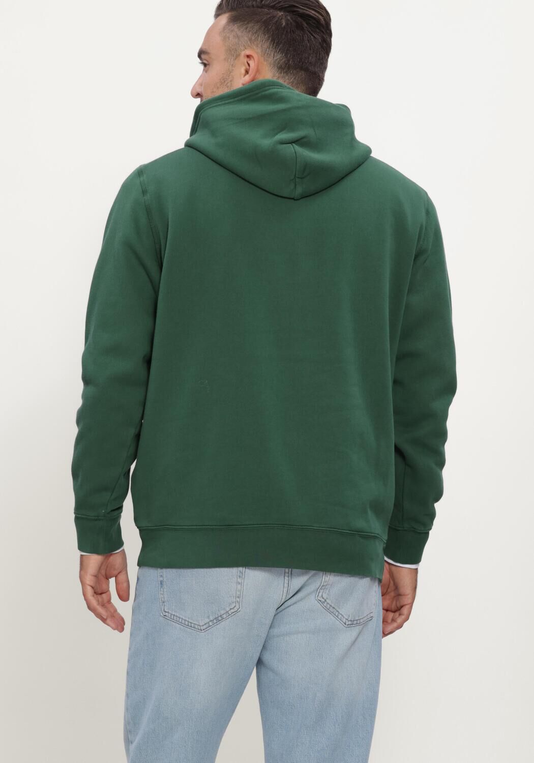 Donkergroene TOMMY JEANS Sweater TJM REG BADGE HOODIE EXT - large