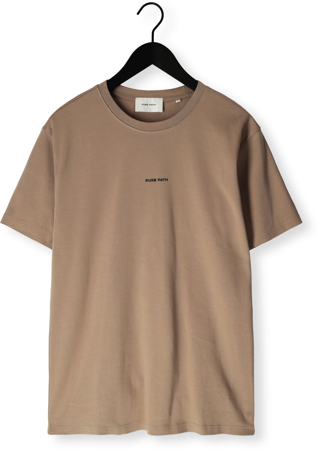 PURE PATH Heren Polo's & T-shirts Regular Fit T-shirts Beige
