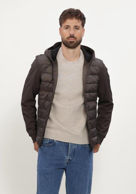 Bruine AIRFORCE Gewatteerde jas HOODED COVE JACKET - large