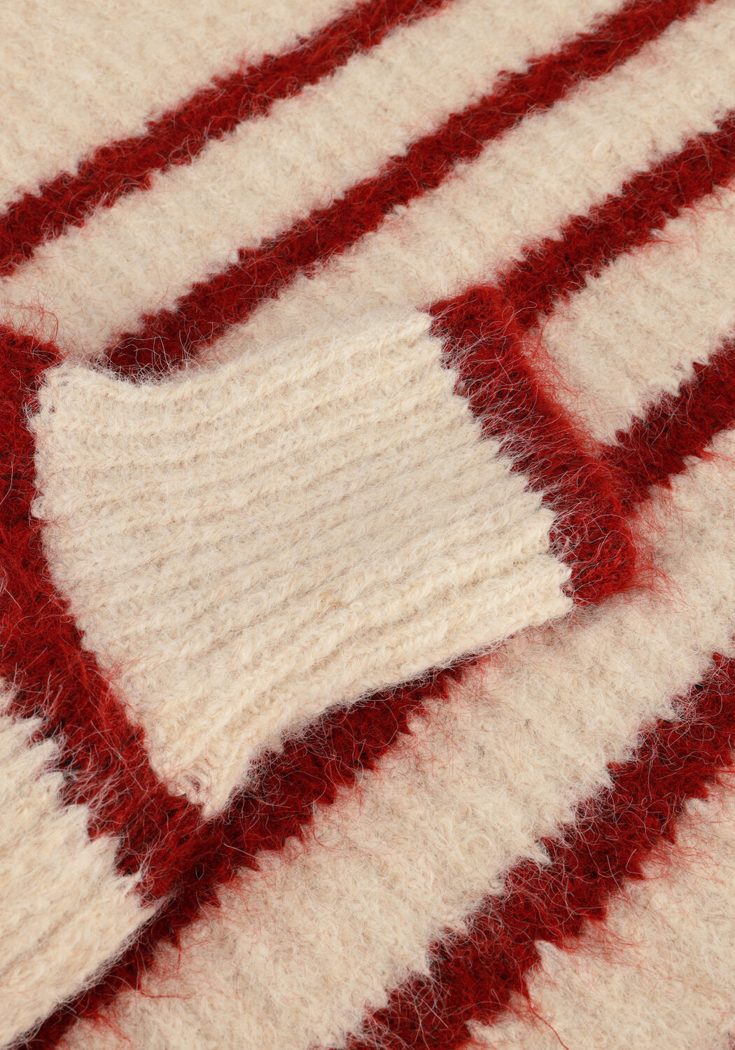 Bordeaux CO'COUTURE Trui CORALIECC CROP STRIPE O-KNIT - large