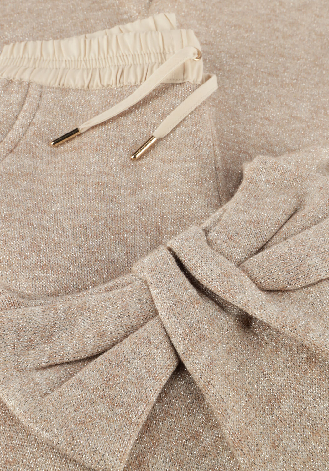 Beige MAYORAL Wijde broek KNIT PANTS SET - large