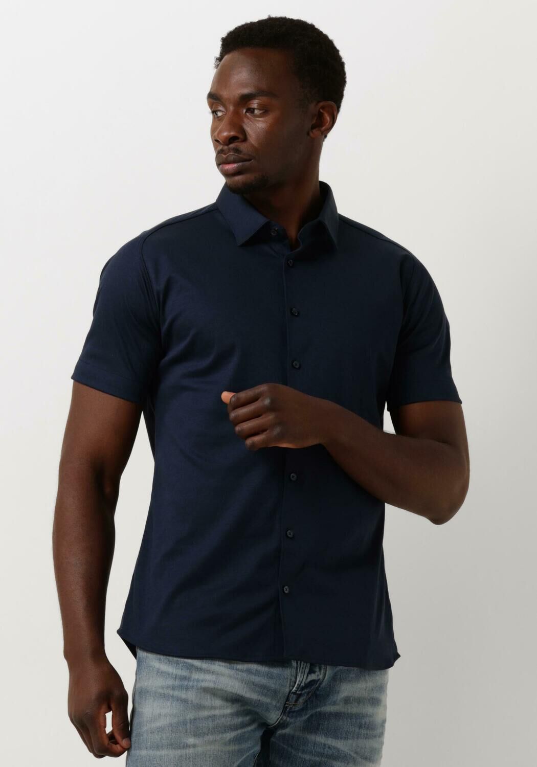 Desoto Short Sleeve Jersey Overhemd Navy