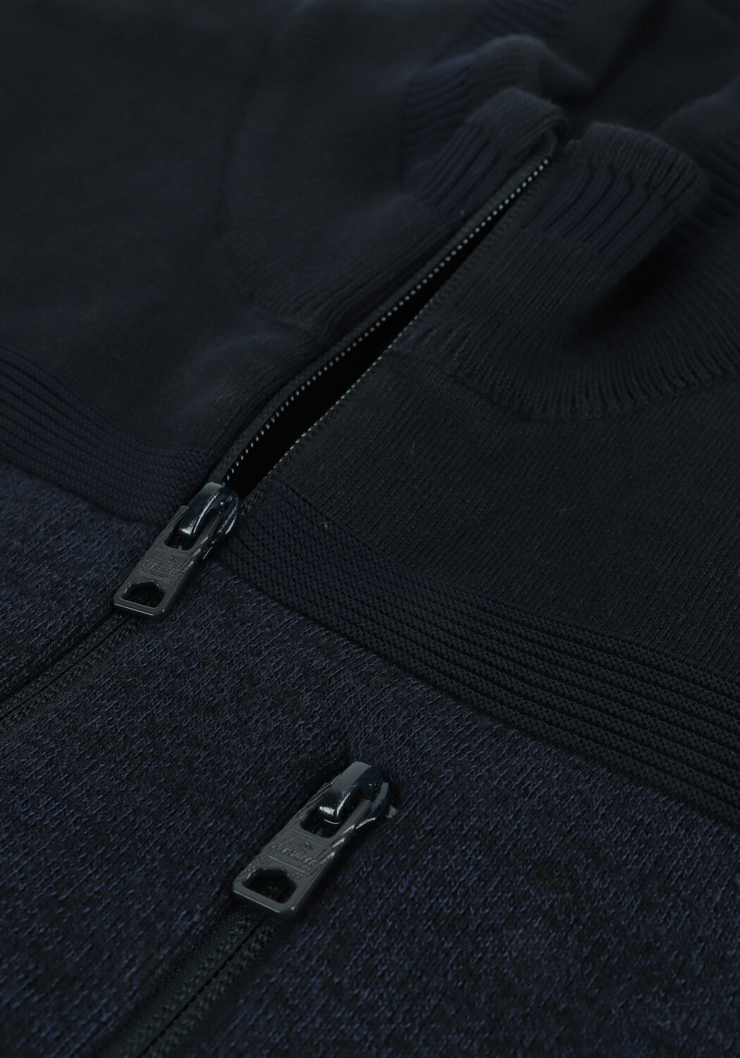 Donkerblauwe VANGUARD Vest ZIP JACKET COTTON BONDED MELAN - large