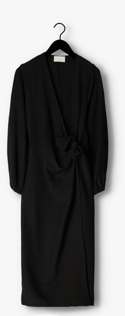 Zwarte NEO NOIR Midi jurk ONASSIS SOLID WRAP DRESS - large