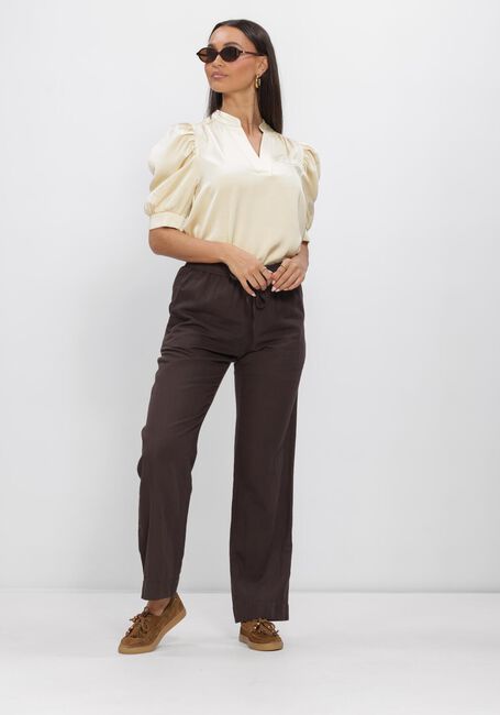 Gele NEO NOIR Blouses ROELLA HEAVY SATEEN BLOUSE - large