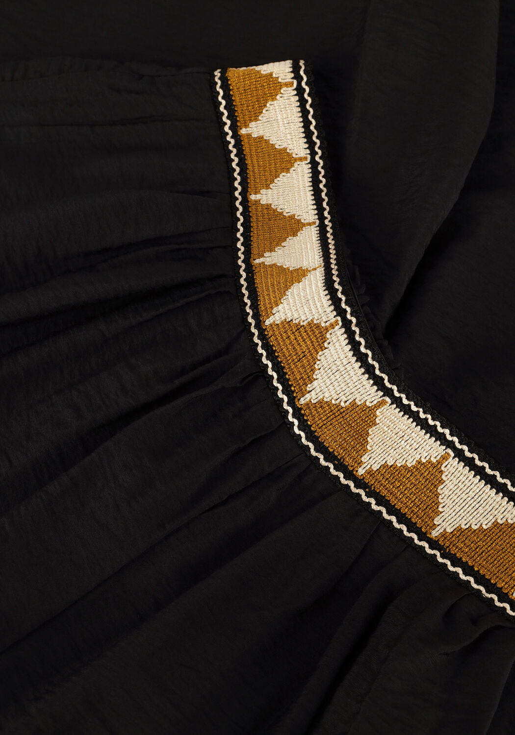 Zwarte LOUIZON Wijde broek WILLIANA - large