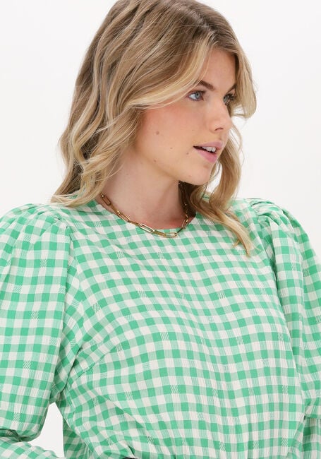 Groene CO'COUTURE Blouse CADIE CHECK BLOUSE - large