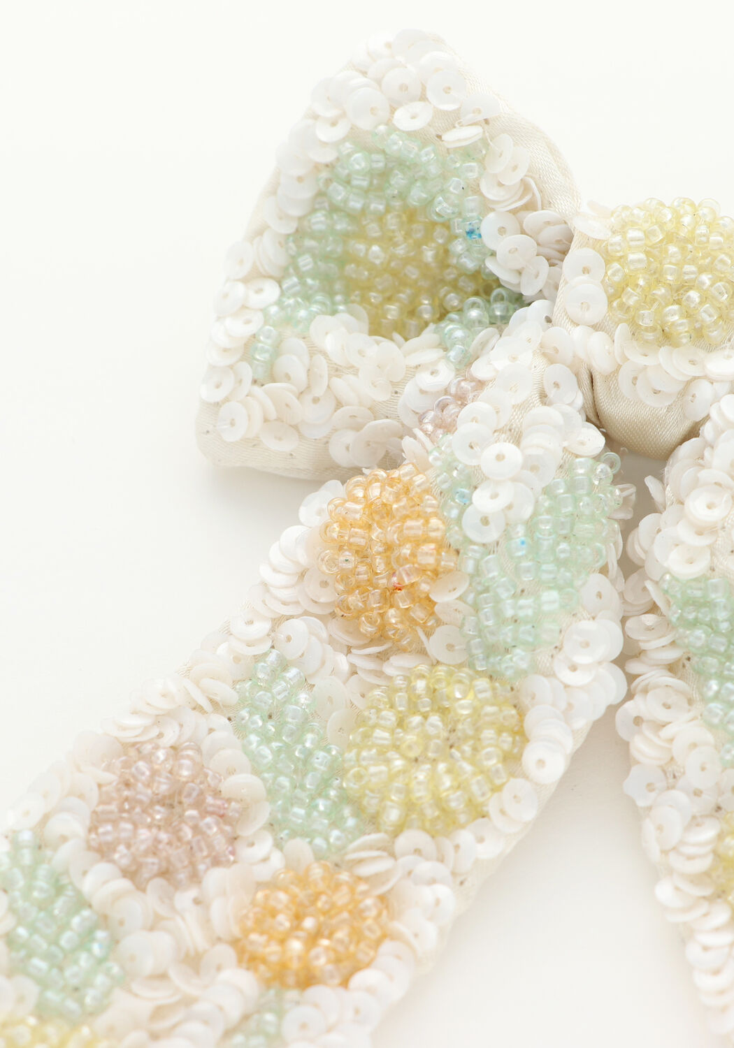 Creme BECKSONDERGAARD Haaraccessoires CARNA BOW CLIP - large