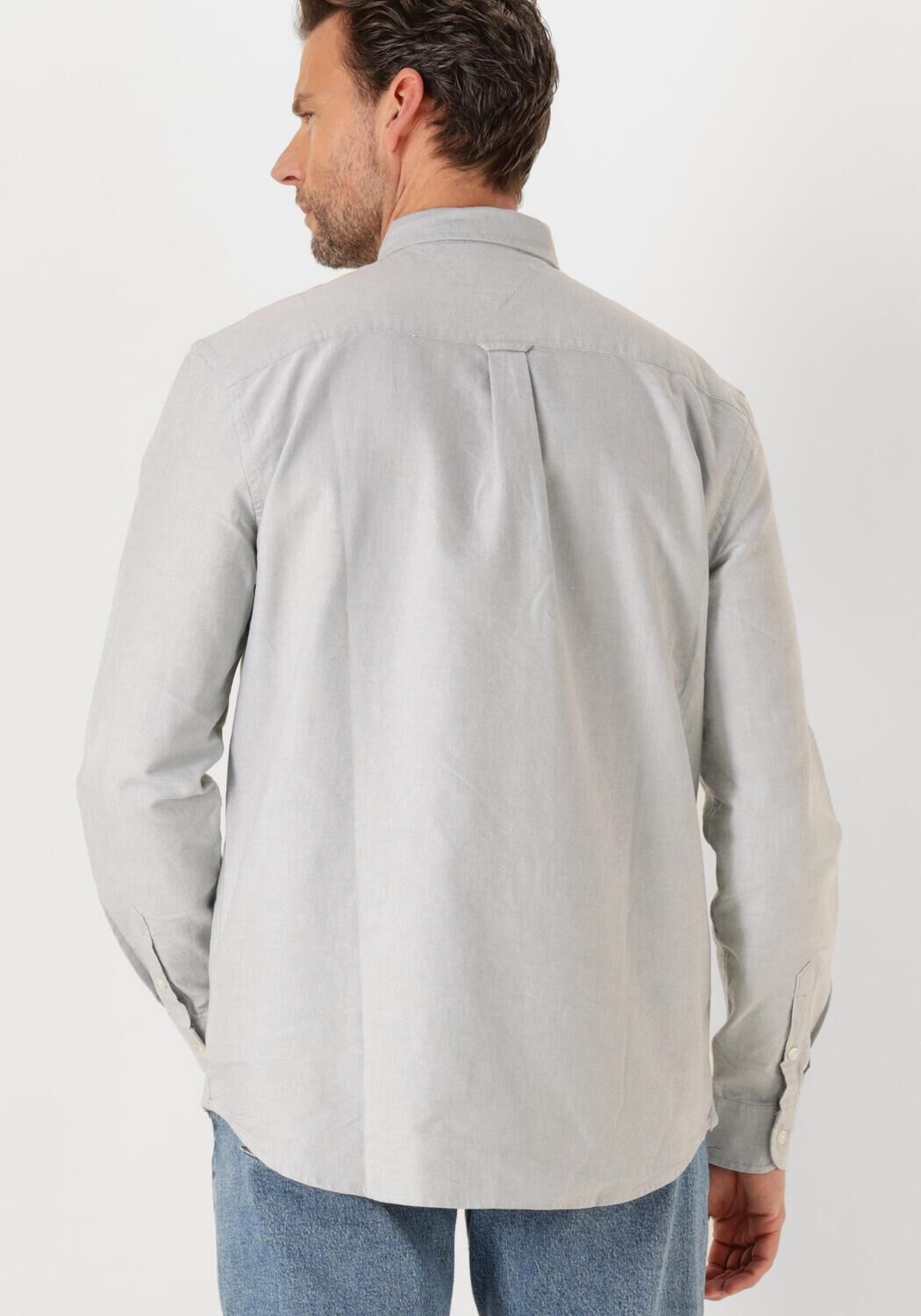 TOMMY JEANS Heren Overhemden Tjm Reg Oxford Shirt Ext Lichtgrijs
