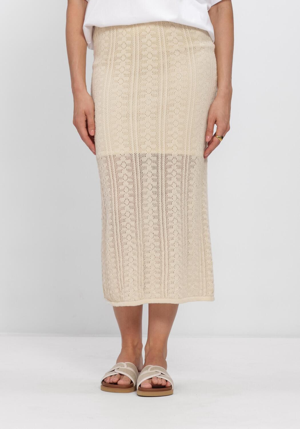 Beige MSCH COPENHAGEN Rokken MSCHCELESTINA HW SKIRT - large