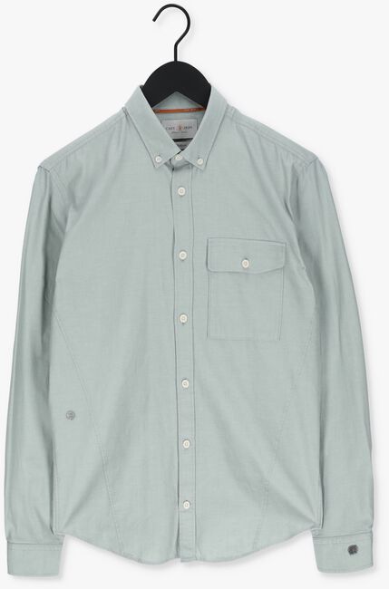 Mint CAST IRON Casual overhemd LONG SLEEVE SHIRT RELAXED FIT SOFT CHAMBRAY - large