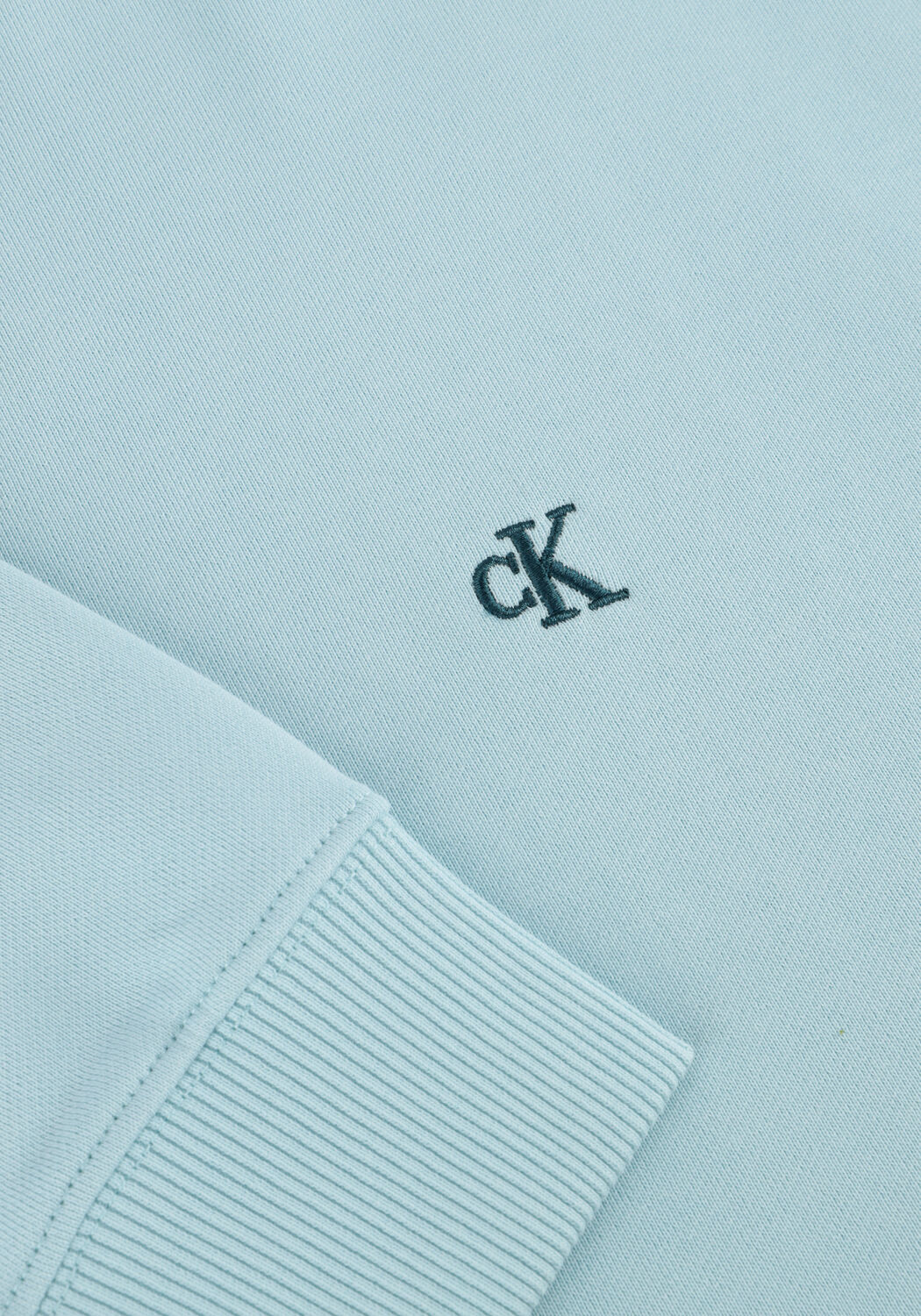 Lichtblauwe CALVIN KLEIN Sweater LS EU 350TERRY MONOGRAM CN SWEAT - large