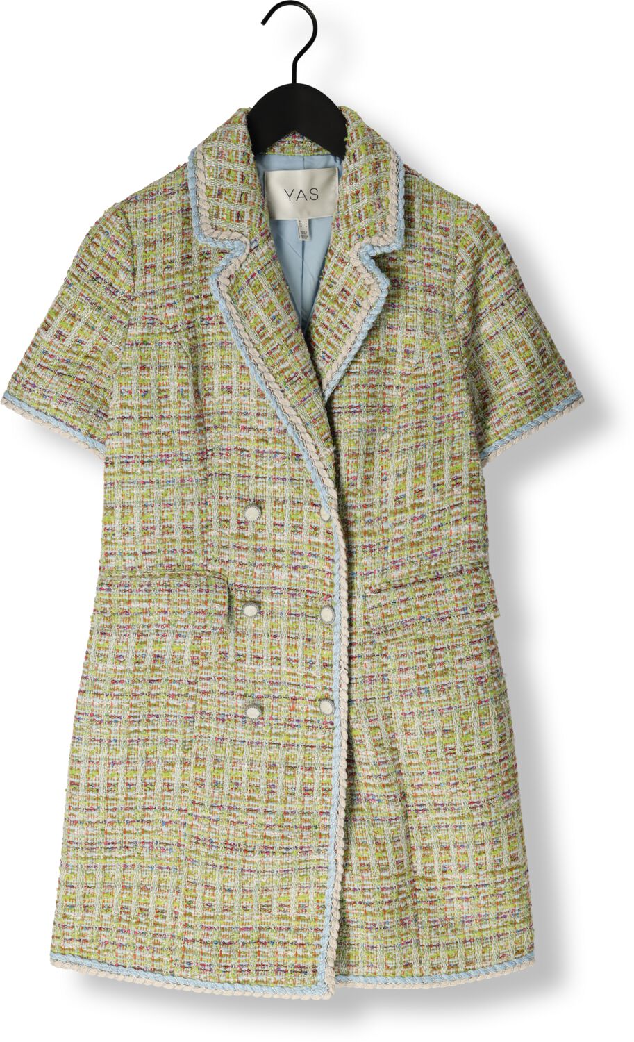 Y.A.S. Dames Jurken Yastweedsta Ss Waistcoat Dress Beige