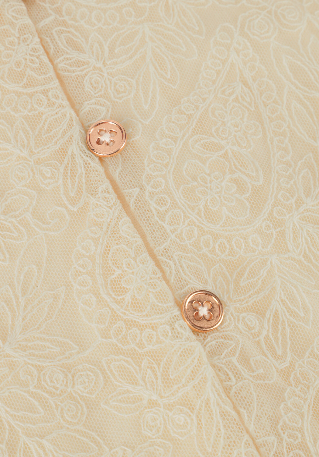 Ecru NONO Blouses TESSY MESH BLOUSE - large