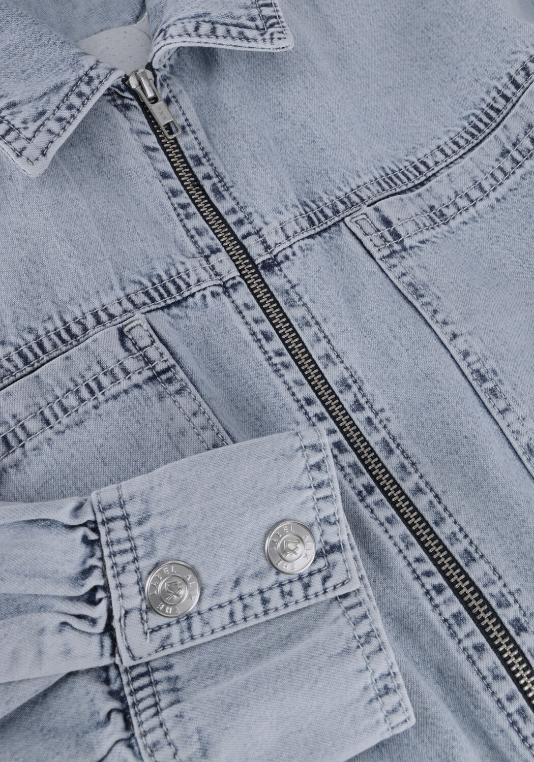 Blauwe ALIX THE LABEL Jumpsuit LADIES WOVEN DENIM JUMPSUIT - large