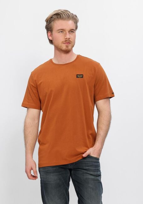 Oranje PME LEGEND T-shirt SHORT SLEEVE R-NECK GUYVER TEE - large