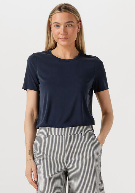 Donkerblauwe OBJECT T-shirt OBJANNIE S/S T-SHIRT NOOS - large