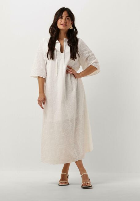 Witte MODSTRÖM Midi jurk HOLLYNMD DRESS - large