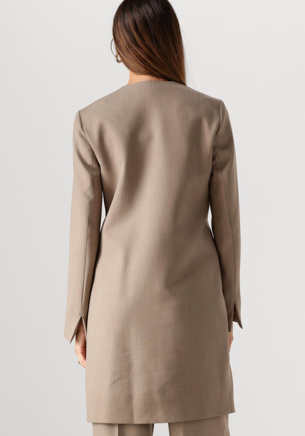 VANILIA Dames Blazers Long Viscose Taupe