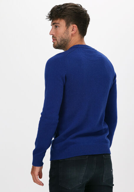 Blauwe SELECTED HOMME Trui SLHNEWCOBAN LAMBS WOOL CREW NE - large