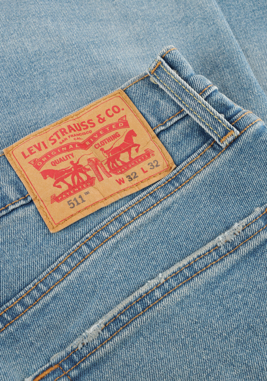 Lichtblauwe LEVI'S Straight leg jeans 511 SLIM - large