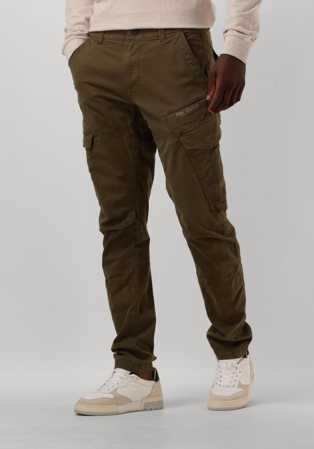 PME LEGEND Heren Broeken Nordrop Cargo Stretch Twill Groen