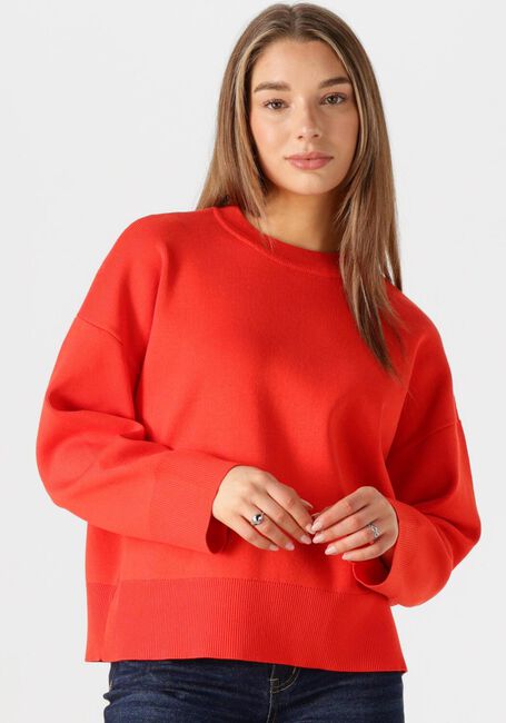 Rode OBJECT Trui OBJELLY L/S OZ O-NECK KNIT DIV - large