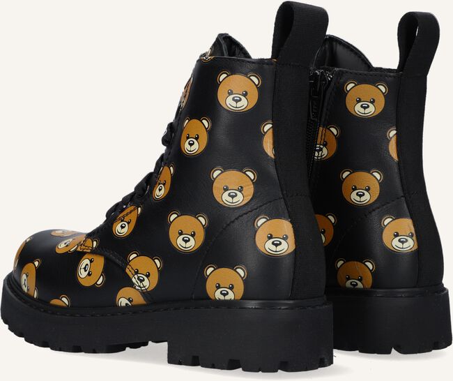 Zwarte MOSCHINO Veterboots BOOTIE ALL-OVER TEDDY BEAR Zwarte MOSCHINO Veterboots BOOTIE ALL-OVER TEDDY BEAR - large