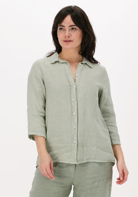 Groene BY-BAR Blouse IRENE LINEN BLOUSE - large