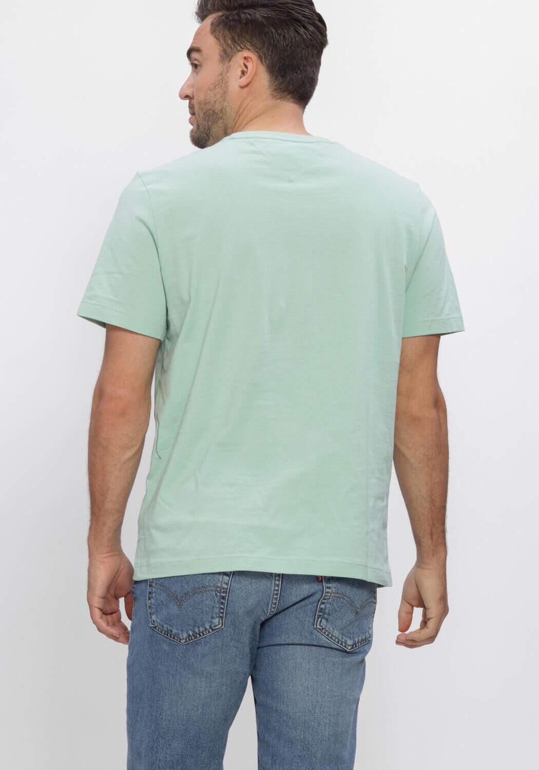 Groene TOMMY HILFIGER T-shirt ESS SEASONAL REG FIT SOLID TEE - large