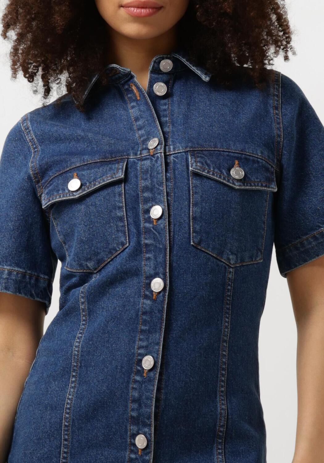 ENVII Dames Jurken Enace Ss Dress 6863 Donkerblauw