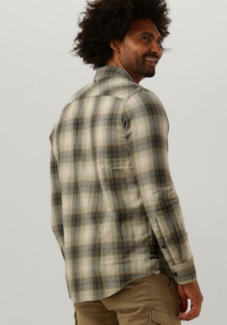 Olijf PME LEGEND Casual overhemd LONG SLEEVE SHIRT CTN YD TWILL CHECK - large