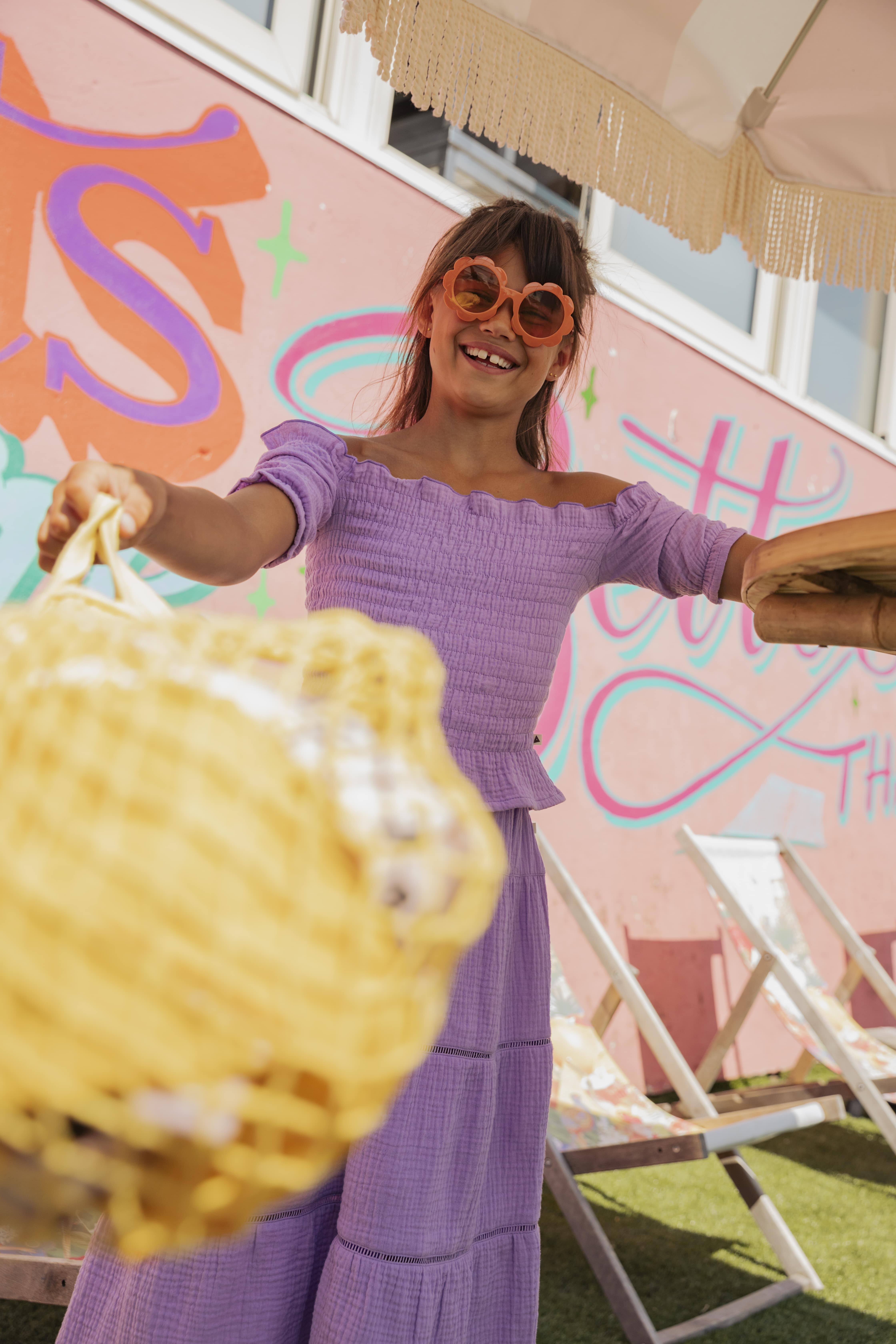 AMMEHOELA Meisjes Tops & T-shirts Am-eef-02 Lila