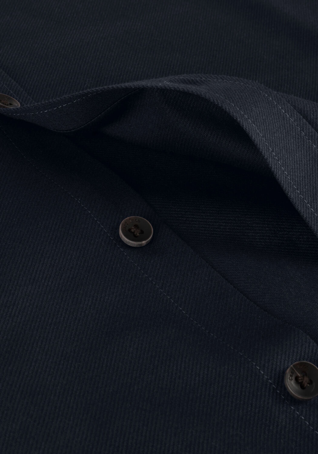 Blauwe CAST IRON Casual overhemd LONG SLEEVE SHIRT TWILL JERSEY 2 TONE - large