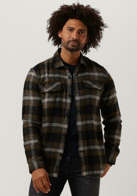 Zwarte PME LEGEND Overshirt LONG SLEEVE SHIRT CTN HEAVY FLANEL CHECK - large