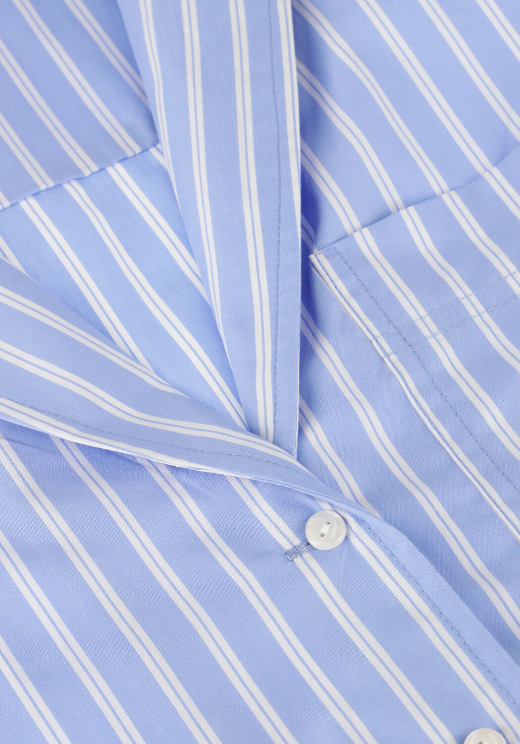 Lichtblauwe ROUGE EDIT Blouses ROUSHONA 2/4 RESORT COLLAR SHIRT - large