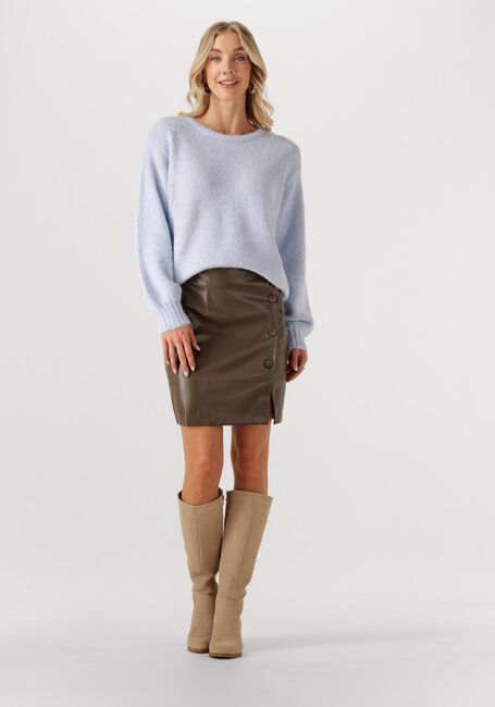 Lichtblauwe YDENCE Trui KNITTED SWEATER FLO - large