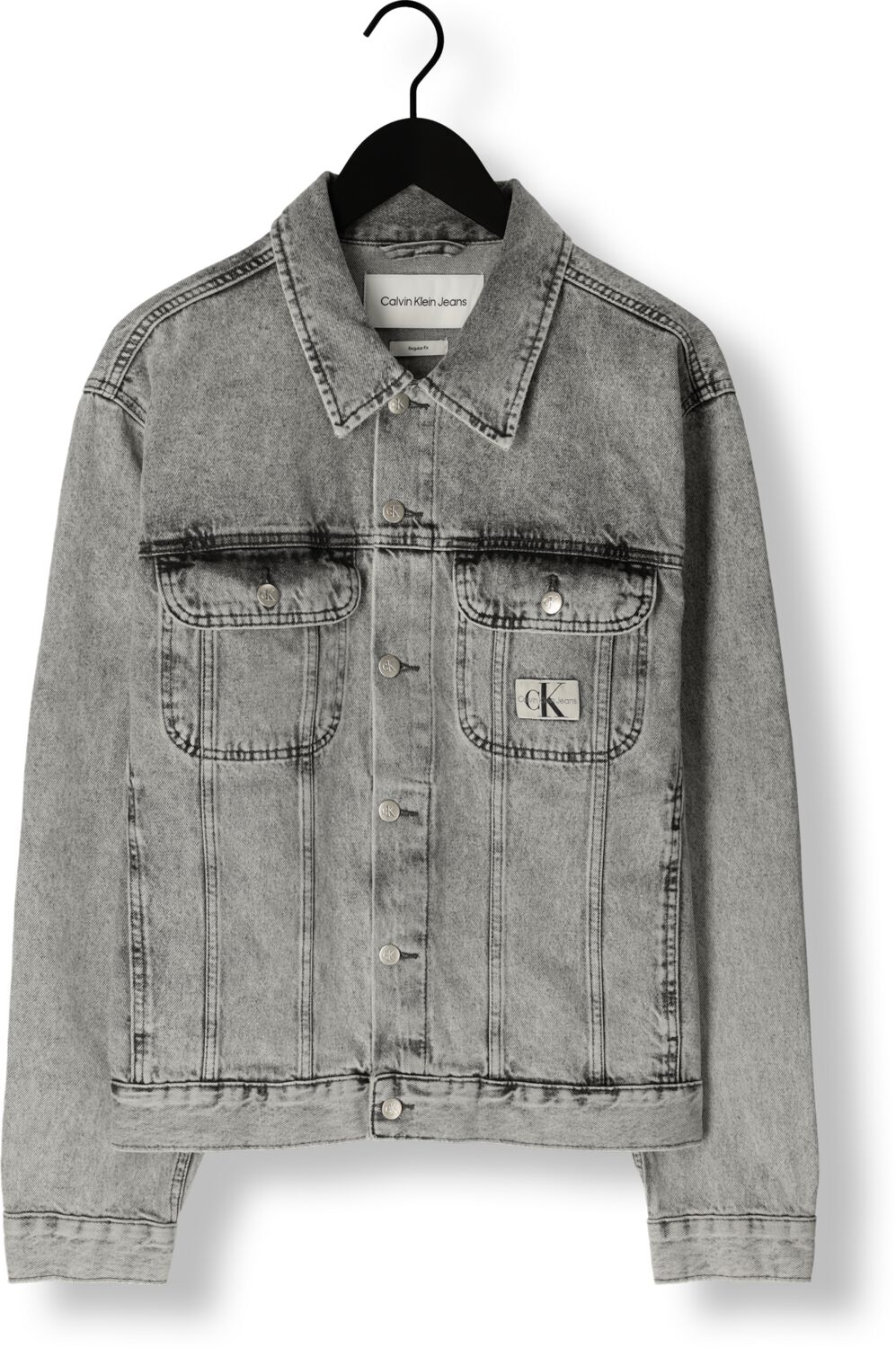 CALVIN KLEIN Heren Jassen Regular 90's Denim Jacket Grijs