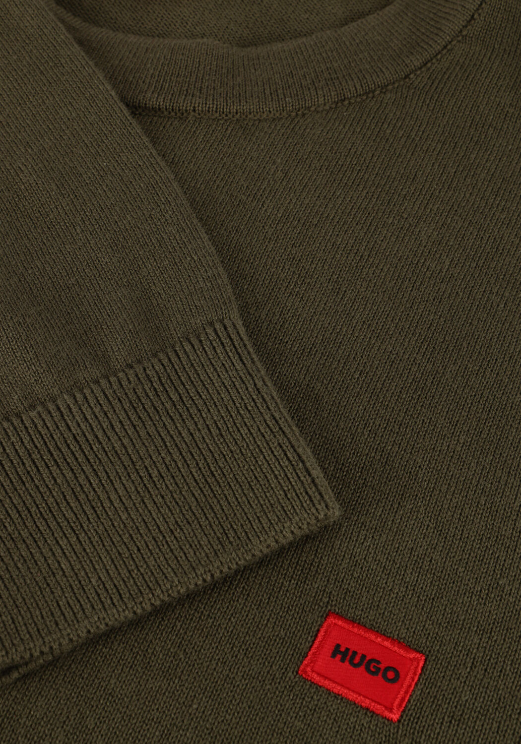Groene HUGO Trui SAN CASSIUS-C1 - large