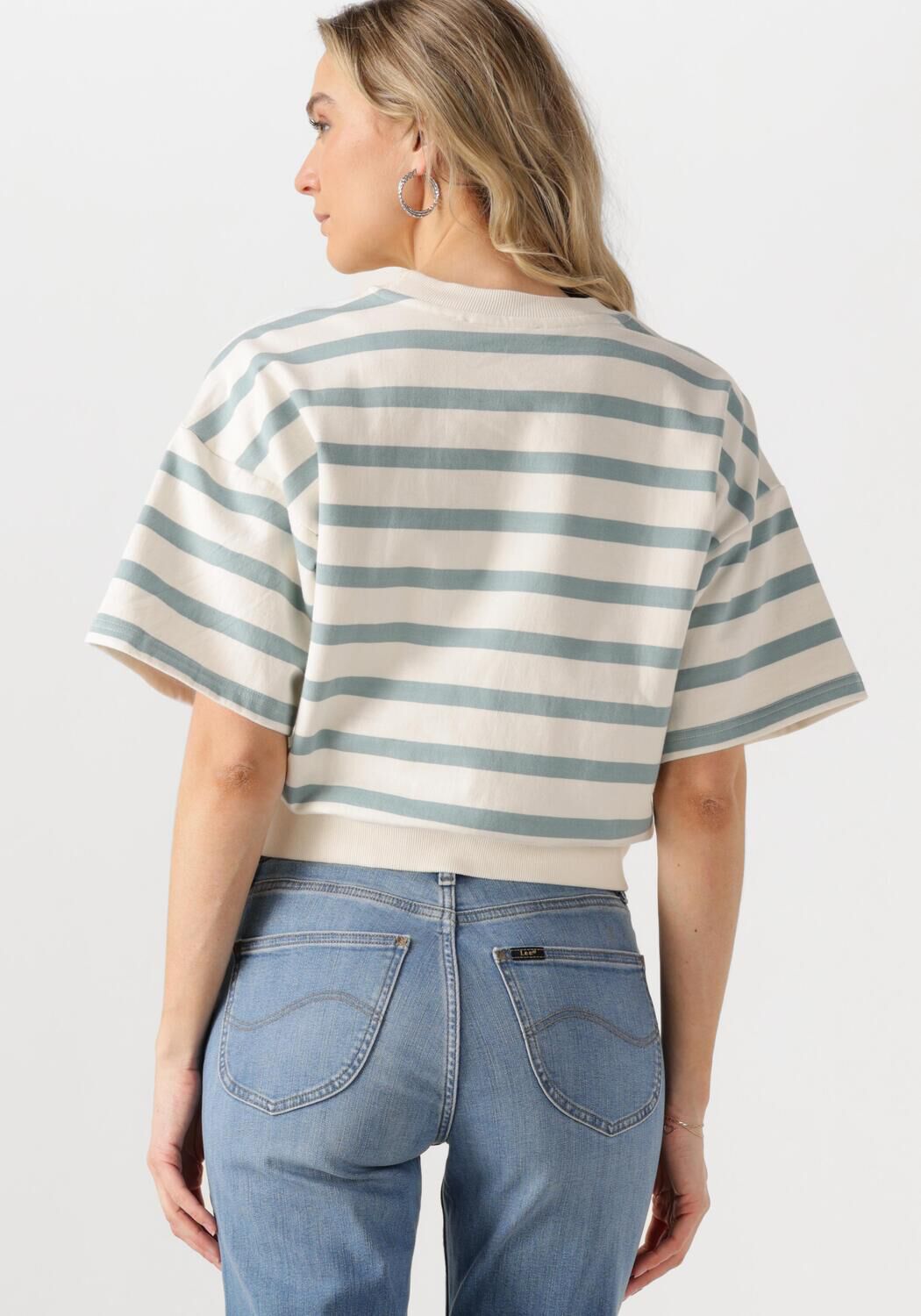 MINUS Dames Truien & Vesten Estella Short Sleeve Sweat Lichtblauw