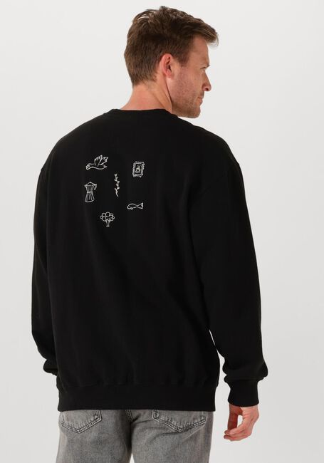 Zwarte FORÉT Sweater FIN SWEATSHIRT - large