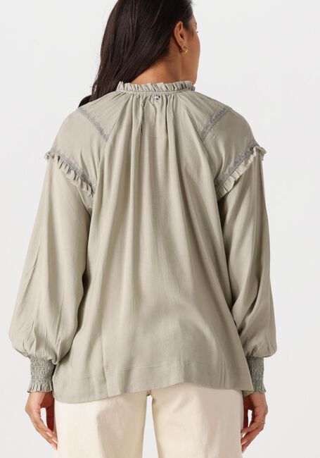 Beige MOS MOSH Blouses MMMARB SANSA EMB BLOUSE - large